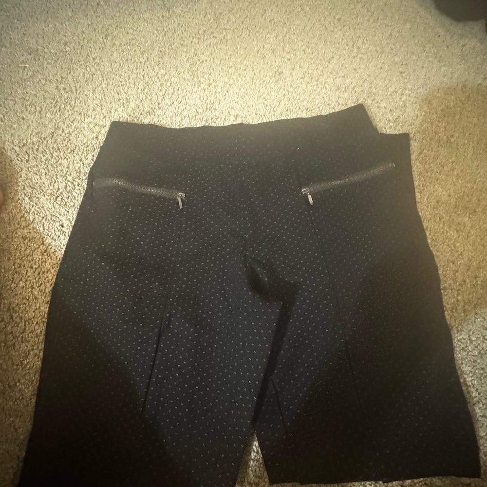 Black Track Pants with Zipper Pockets